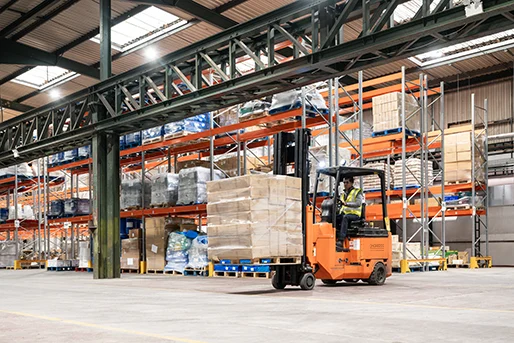 chokdee warehouse stock and forklift truck